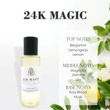 Xcents - 24K Magic Essential Oil for Cold Air Diffuser - Luxury Hotel Inspired Aromatherapy - Jasmine, Zesty Citrus & Lily 4Fl Oz 120ml