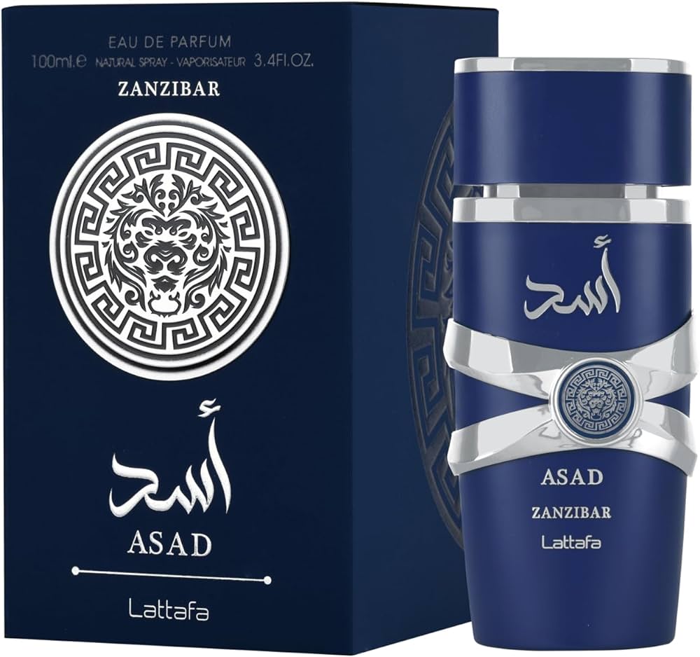 Asad Zanzibar - Perfume by Lattafa - Eau de Parfum for Men- 3.4 Fl.oz 100ml