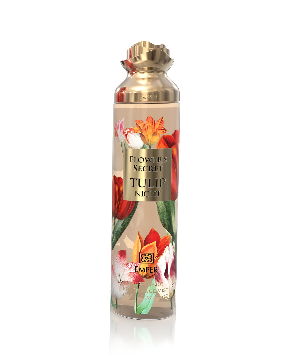 Flower's Secret Tulip Night SET Fragrance Mist  & Moisturizing Lotion (250ml ea) - The Perfect Gift Set for Any Date