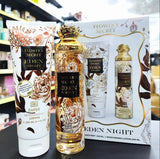 Flower's Secret Eden Night by Emper SET Fragrance Mist  & Moisturizing Lotion (250ml ea) The Perfect Gift Set for Any Date