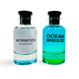 Emper Perfume DUO - Ocean Breeze & Intimation - 3.4fl oz 100ml Each - Unisex Eau de Parfum - Pack of 2 Refreshing and Revitalizing Fragrances.