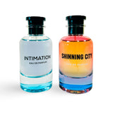 Emper Perfume DUO - Intimation & Shinning City- 3.4fl oz 100ml Each - Unisex Eau de Parfum - Pack of 2 Refreshing and Revitalizing Fragrances.