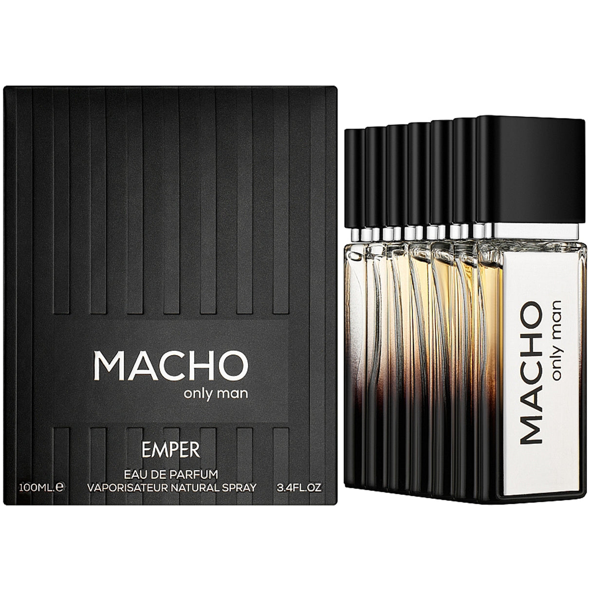 Macho Only Man by Emper. Eau de Parfum for Men - 3.4fl oz / 100ml.