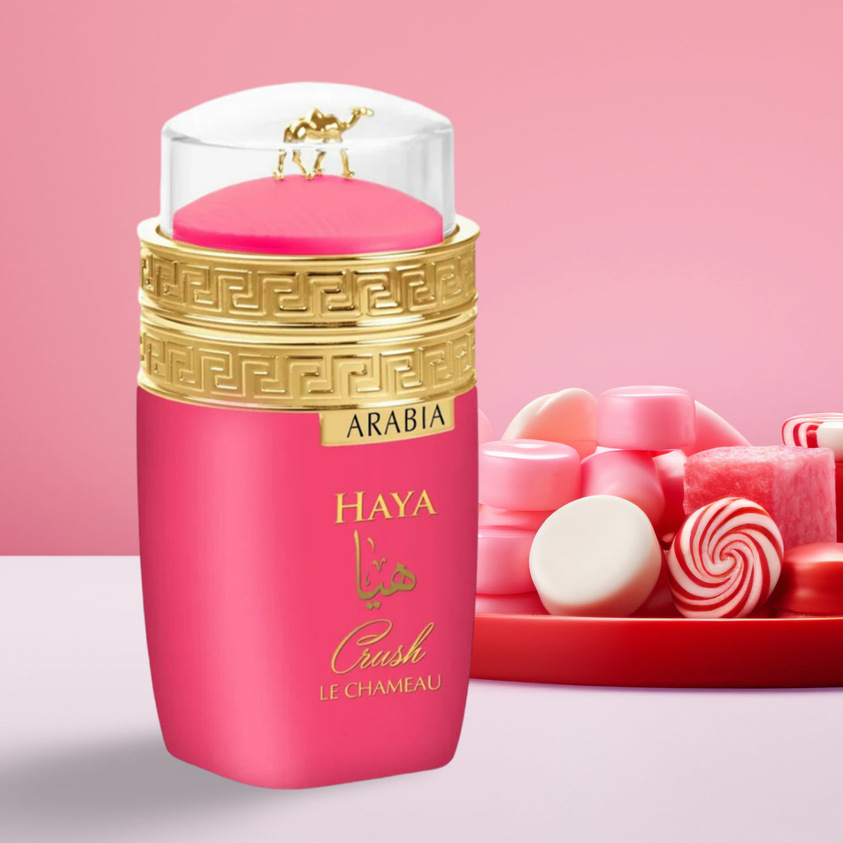 Haya Crush Candy Eau De Parfum for Women 100 ml / 3.4Oz - Sweet Parfume With Notes of Sour Cherry, Raspberry, Marshmallow.