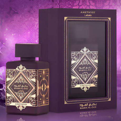 Badee Al Oud Amethyst by Lattafa- Luxury & Authentic Fragrance - Unisex Eau De Parfum - 3.4Fl Oz / 100ml